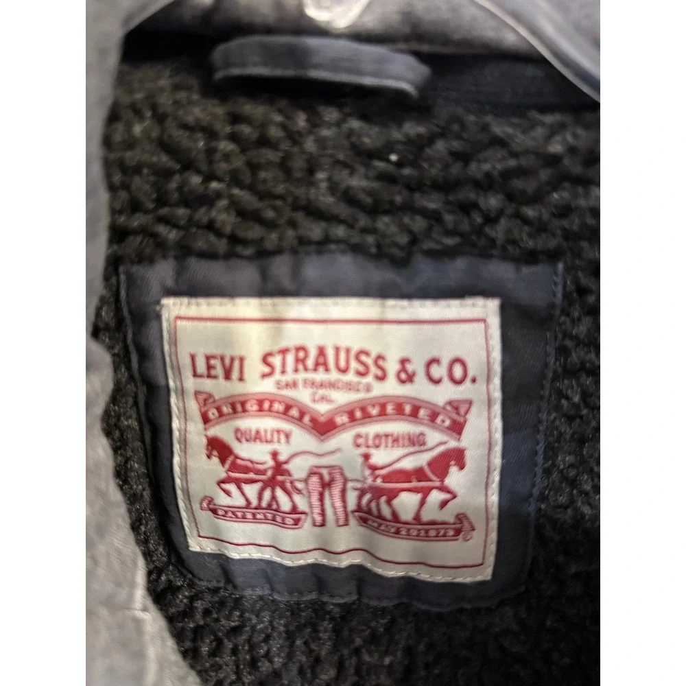 Levi's‎ Camo Print Hooded Military Jacket Sherpa Lined XXL